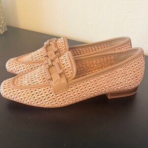 Steve Madden Woven Loafers in Peach